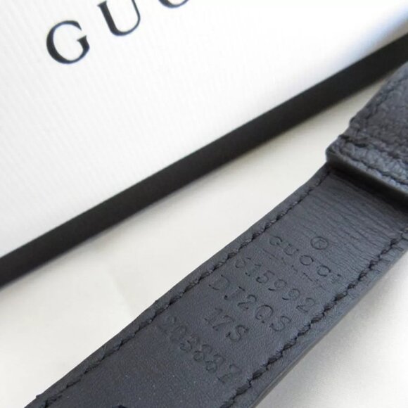 Auth GUCCI Lip case black leather - Picture 15 of 16